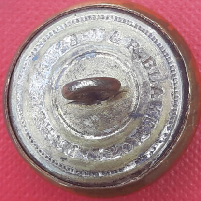 Jamaica Kingston Volunteer Militia - King's Crown 25mm Brass Button. - Image 2