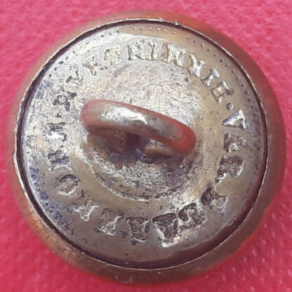 Jamaica Kingston Volunteer Militia - King's Crown 18mm Brass Button. - Image 2