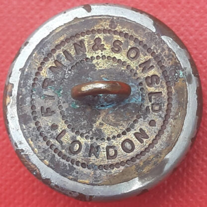 Herefordshire Rifle Volunteers - Queen Victoria's Crown 25mm White Metal Button. - Image 2