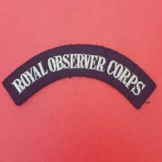 Royal Observer Corps - Cloth Shoulder Title.