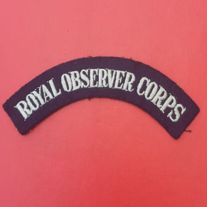 Royal Observer Corps - Cloth Shoulder Title.