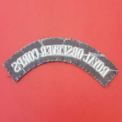 Royal Observer Corps - Cloth Shoulder Title. - Image 2
