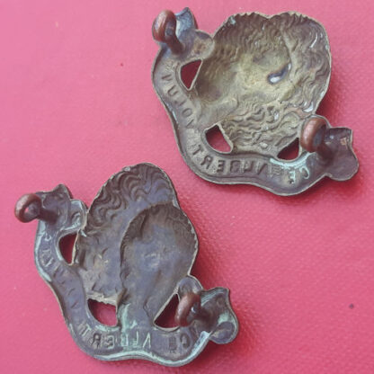(Canada) Prince Albert Volunteers - Gilding Metal Collar Badges. - Image 2