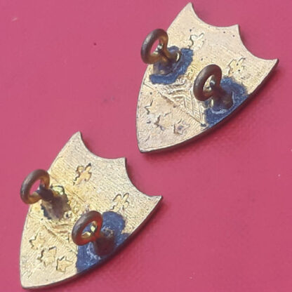 (Canada) Le Regiment De Levies - Gilding Metal Collar Badges. - Image 2