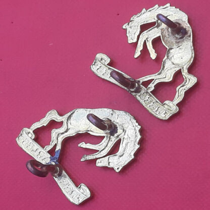 (Canada) 14th Canadian Light Horse - Gilding Metal Collar Badges. - Image 2