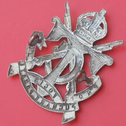 (South Africa) Transvaal Cadets - King's Crown White Metal Cap Badge. - Image 2