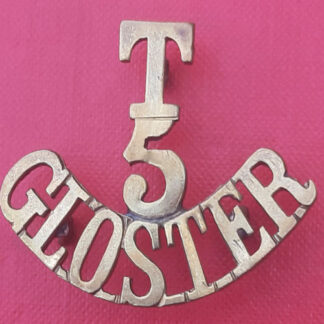 5th Gloucestershire Regiment Territorials - Gilding Metal Shoulder Title.