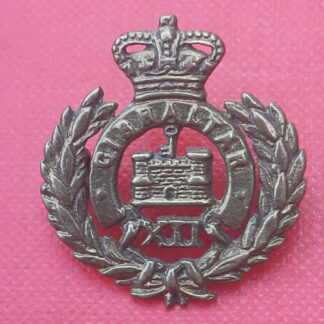 The Suffolk Regiment -  Queen Victoria's Crown Officer's Collar Badge.