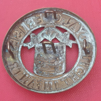The Royal Guernsey Light Infantry - Gilding Metal Helmet Plate Centre. - Image 2