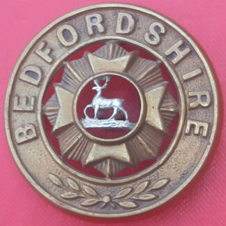 The Bedfordshire Regiment - Bi Metal Helmet Plate Centre.