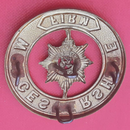The Worcestershire Regiment - Gilding Metal Helmet Plate Centre. - Image 2