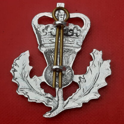 The Queen's Own Highlanders - Silver Anodised Sporran Badge. - Image 2