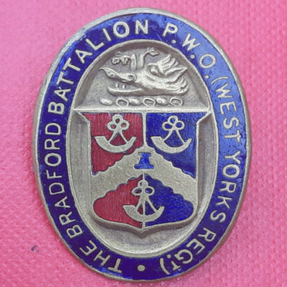 16th, 18th, 20th Service Battalions Bradford Pals - Enamelled Badge.
