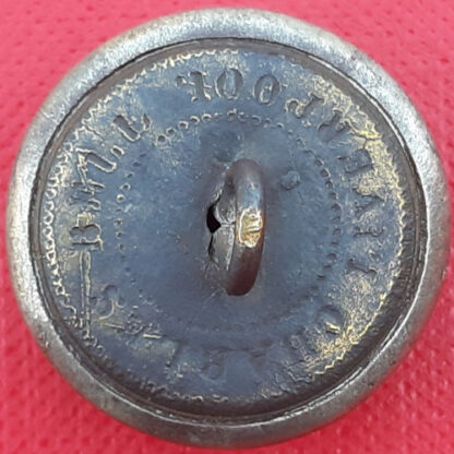 15th Lancashire Volunteer Rifles - Queen Victoria's Crown 24mm White Metal Button. - Image 2
