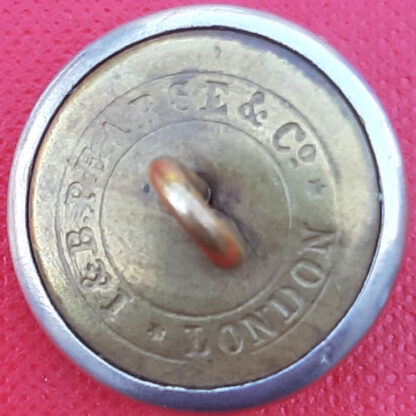 The Lincolnshire Rifle Volunteers - Queen Victoria's Crown 24mm White Metal Button. - Image 2
