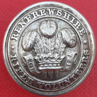 The Renfrewshire Rifle Volunteers - 24mm White Metal Button.