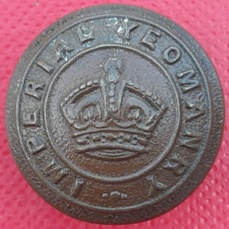 The Imperial Yeomanry - King's Crown Bronzed 19mm Button.