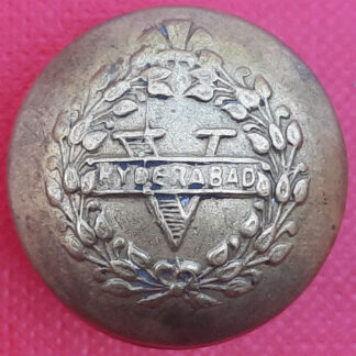(India) 5th Hyderabad Infantry -  23mm Brass Button.