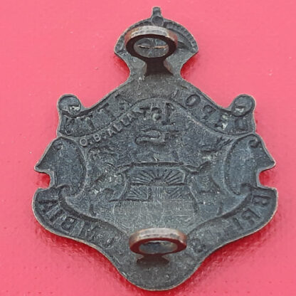 (Canada) 1st Depot Battalion British Columbia - King's Crown Blackened Brass Collar Badge. - Image 2