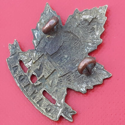 (Canada) 44th Infantry Battalion Winnipeg - King's Crown Gilding Metal Collar Badge. - Image 2
