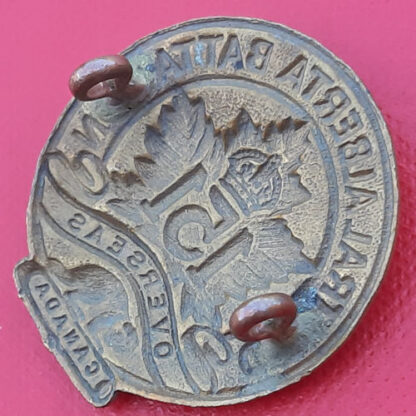 (Canada) 151st Infantry Battalion Central Alberta - King's Crown Gilding Metal Collar Badge. - Image 2