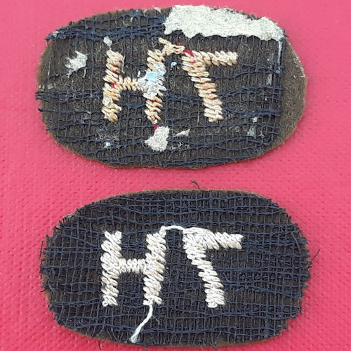 The 7th Hussars - Woven Cloth Shoulder Titles. - Image 2