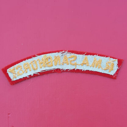 The Royal Military Academy Sandhurst - Woven Cloth Shoulder Title. - Image 2