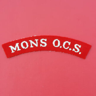 Mons Officer Cadet School - Woven Cloth Shoulder Title.