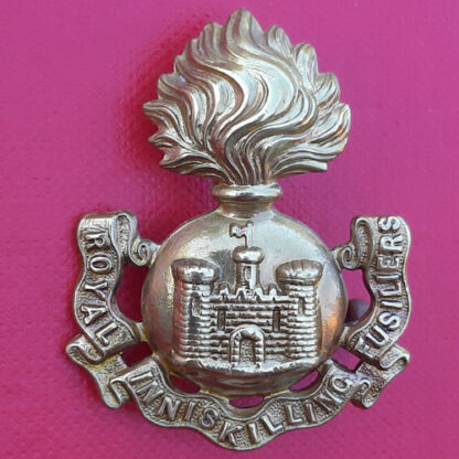The Royal Inniskilling Fusiliers - Gilding Metal Shoulder Title.