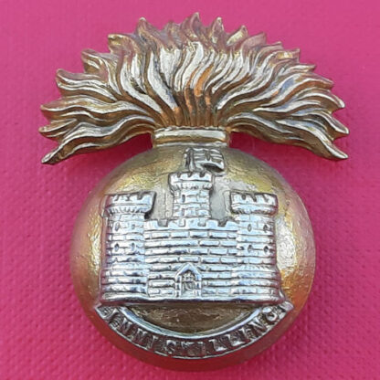 The Royal Inniskilling Fusiliers - Bi Metal Cap Badge.