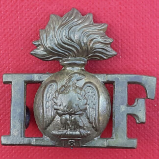 The Royal Irish Fusiliers - Gilding Metal Shoulder Title.