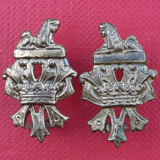 The Royal Irish Fusiliers - Gilding Metal Collar Badges.