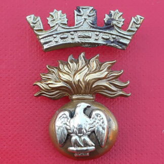 The Royal Irish Fusiliers - Bi Metal Collar Badge.