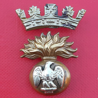 The Royal Irish Fusiliers - Bi Metal Collar Badge.
