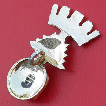 The Royal Irish Fusiliers - Gold & Silver Anodised Collar Badge. - Image 2