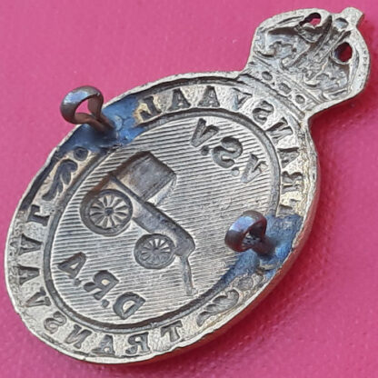 (South Africa) Transvaal Defence Force - King's Crown Gilding Metal Cap Badge. - Image 2
