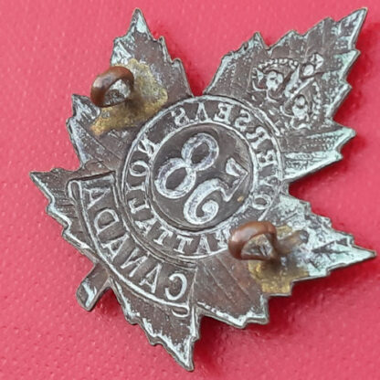 (Canada) The 58th Infantry Battalion (Central Ontario) - Gilding Metal Cap Badge. - Image 2
