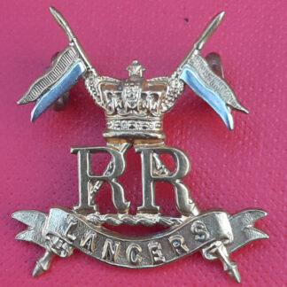 Her Majesty's Reserve Regiment Of Lancers - Queen Victoria's Crown Bi Metal Field Service Cap Badge.
