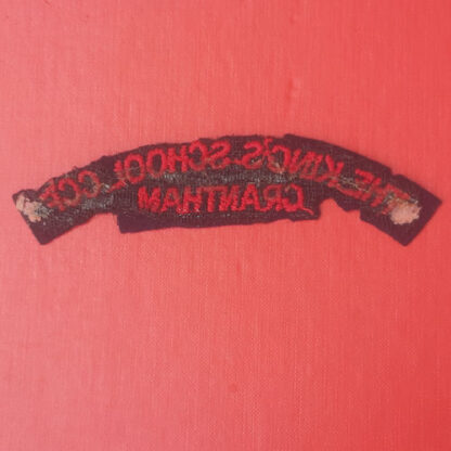 The King's School Grantham C.C.F - Woven Cloth Shoulder Title. - Image 2