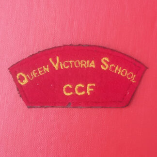 Queen Victoria's School C.C.F - Woven Cloth Shoulder Title.