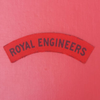 The Royal Engineers - WW2 Printed Cloth Shoulder Title.