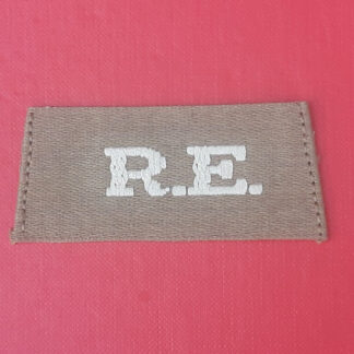 The Royal Engineers - WW1 Cloth Slip On Shoulder Badge.