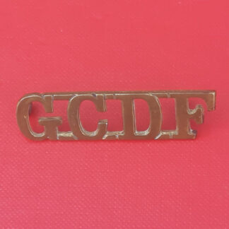 The Gold Coast Defence Force - Gilding Metal Shoulder Title.