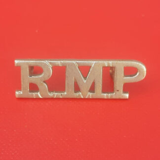 Royal Marine Police - White Metal Title Worn As A Collar Badge.
