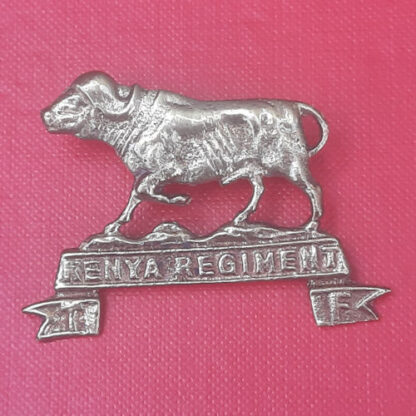 The Kenya Regiment - Cast Brass Cap Badge.