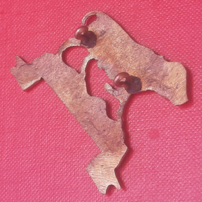 The Kenya Regiment - Cast Brass Cap Badge. - Image 2