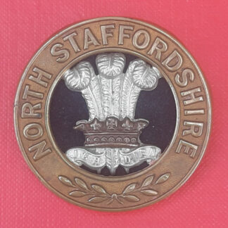 The North Staffordshire Regiment - Bi Metal Helmet Plate Centre.