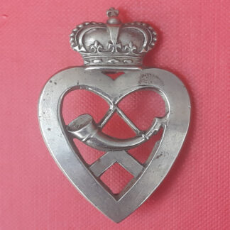 The Highland Rifle Militia - White Metal Glengarry Badge.