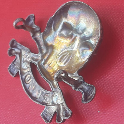 The 17th/21st Lancers - Officer's Silver Plate Cap Badge. - Image 2