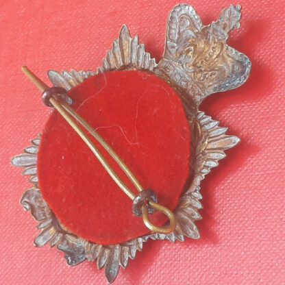The Army Hospital Corps - Queen Victoria's Crown Gilding Metal Helmet / Cap Badge. - Image 2
